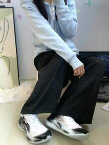 Nike Club 拉鍊開襟衫法式長袖連帽外套衛衣 男款 淺藍 - 淺藍 - 查看 8