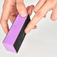 Bộ 20/10 dũa móng tay chuyên nghiệp, dụng cụ đánh bóng móng, dụng cụ làm móng, độ nhám 100/180, màu đen & tím, dũa móng tay và dũa chân 3 mặt. - Nhiều màu - Xem 6
