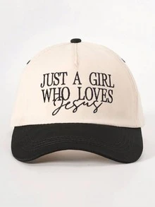 1pc Women's "Just A Girl Who Loves" Letter Embroidered Baseball Cap, Casual Street Fashion Hat For Spring, Autumn, Travel, Beach - Multicolor - View 13