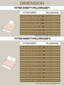 2/3pcs White & Black Heart Pattern Bedding Set (Excluding Filler), Bedroom Use, Made Of Microfiber, Breathable & Comfortable, Includes 1pc Mattress Cover And 1/2pcs Pillow Case, Available In Sizes: Super King, King, Queen, Twin, Suitable For Dorm, Back To School Season, Deep Pocket Design Up To 11.8 Inches, Breathable & Wrinkle-Resistant, Improve Sleep Quality, Machine Washable - White - View 3