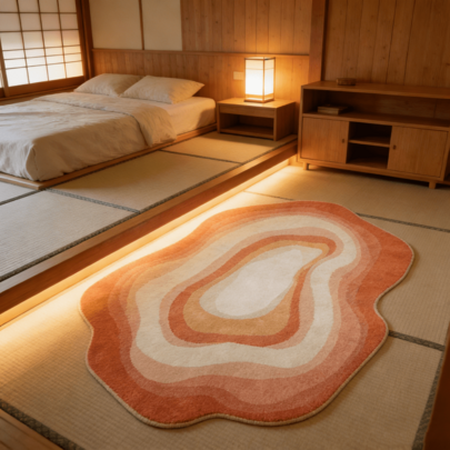 1pc Soft & Skin-Friendly Thick Ins High-End Dopamine Cream Carpet, Japanese Fresh Cloud-Shaped Faux Wool Rug For Living Room, Bedroom, Sofa, Coffee Table, Suitable For Clothing Store, Beauty Salon, Nail Salon, Hotel, Warm & Elegant (Irregular Size May Have 1-5cm Deviation, Suggest Buying Larger)