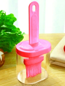 1个一体式烧烤刷，日式油刷，耐热，煎饼烘焙油刷，带油瓶，烹饪工具，适用于家庭煎饼制作、厨房烘焙、户外露营野餐，炊具烧烤工具配件 - 藍色 - 查看 11