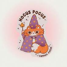Cute Cat Biting Knife Shape Magic Cat Stickers - Adorable Purple And Orange Cats, Magic Design Waterproof Vinyl Decals, Suitable For Notebooks, Planners, Scrapbooks, Farmhouse Decor - Easy To Peel And Stick, Planner Decor, Diary Decor, Magic Theme, High-Quality Printing Glossy, Single Use - Vinyl - View 12