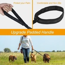 Long Line Dog Leash, 10m/32ft Nylon Training Lead For Dogs Tracking Training Obedience Lead Leash (Black) - Black - View 4