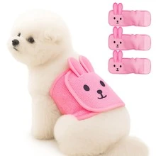 Adjustable Magic Tape Washable Dog Diapers, Pet Puppy Sanitary Pants - Multicolor - View 5