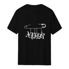 SamS And ColbyS Punk Pin Merch Short Sleeved T-Shirts For Men And Women, Pullovers, Round Neck Sportswear, Casual Wear - 黑色 - 查看 5