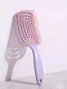 1pc Hollow Comb, Wet & Dry Massage Comb, Portable Wide-Tooth Styling Comb For Women Long Hair Volume, Styling Tool, Bathroom Decor - Multicolor - View 8