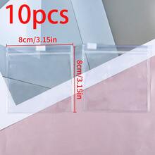 10pcs Reusable Clear Zipper Plastic Bags, Oxidation-Proof, Suitable For Jewelry, Earrings, Bracelets, Gift Packaging - Clear - View 16