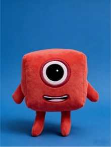 1-10数字积木毛绒玩具，柔软填充动物玩具，幼儿数字学习玩具，柔软填充玩具，儿童生日礼物，春夏款 - 彩色 - 查看 2