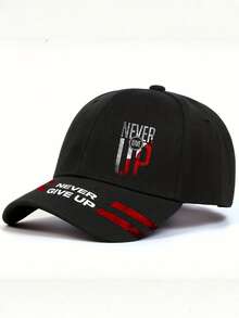 1pc/2pcs "Never Give Up" Motivational Slogan Print Baseball Cap And Crossbody Bag Set, Street Fashion Outdoor Sports Adjustable Unisex Cap And Shoulder Bag, Great Gift For Yourself Or Friends - Multicolor - View 13