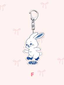 1个Kpop亚克力钥匙扣，钥匙扣配件，新款牛仔钥匙扣，日常包包装饰，包包挂件，挂绳，钥匙链。适合作为礼物送给男朋友、女朋友、家人、医生、护士，也可以用作派对礼物、手机装饰等。 - 彩色 - 查看 8