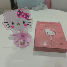 SANRIO 1个可爱小猫咪可调节折叠亚克力桌面手机支架，多功能平板电脑和手机支架（略有色差） - 彩色 - 查看 3