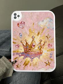 1 件装心形皇冠极简插画风格防震平板电脑保护套，适用于 Galaxy Tab A7 LITE、iPad Pro 11 英寸（2021 款）、iPad 第十代 - 彩色 - 查看 5