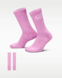 Nike 1双 Everyday Plus 情人节系列舒适速干中筒运动袜 IH8626-503 - 粉色 - 查看 1