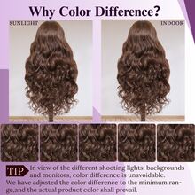 34 Inch #4 Brown Body Wave 13x4 HD Transparent Lace Front Human Blended Hair Wig For Women - 200% Density Glueless Pre Plucked Realistic Natural Hairline Daily Wear Wig - Brown - View 9