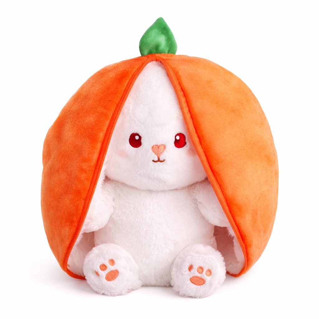 Surprise Plush Rabbit Carrot Easter Bunny Children's Toy Decorative Plush Toy - 橘色 - 查看 1