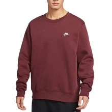 Áo nỉ dài tay cổ tròn thoáng khí Nike Swoosh, nam, màu đỏ đậm - Đỏ sẫm - Xem 3