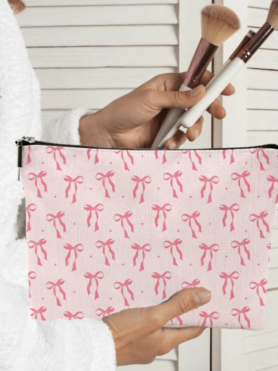 1pc Large Capacity Multi-Functional Portable Cosmetic Bag, Minimalist Style Makeup Organizer Bag, Suitable For Dorm, Vacation, Back To School, Bathroom, Unisex Holiday Gift, Travel Essential, Study Supplies, Toiletry Bag, Water-Resistant