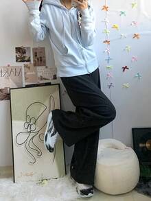 Nike Club 拉鍊開襟衫法式長袖連帽外套衛衣 男款 淺藍 - 淺藍 - 查看 6