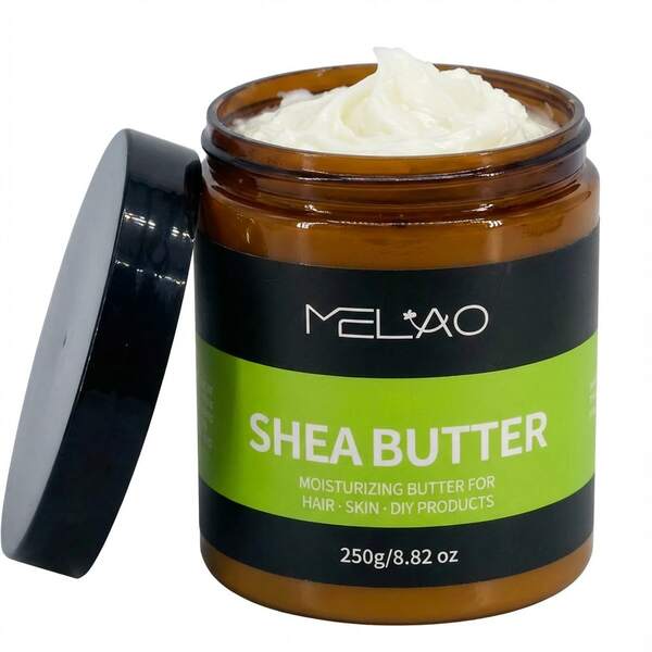  MELAO Shea Butter Moisturizing Cream - Intensely Nourishes Dry Skin, Suitable For Extremely Dry, Rough Skin On Body, Hands, Heels And Elbows