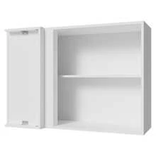 Alacena Gabinete Superior Cocina Madesa Vik 94cm BG - Blanco y Gris - Ver 10