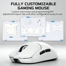 ATTACK SHARK X8SE 三模无线游戏鼠标 | 55克超轻 PAW3311 芯片 25000 DPI | 8000万次点击寿命 200小时电池续航 适用于PC/ - 彩色 - 查看 7