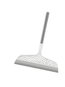 1pcs Multi-Functional Floor And Glass Scraping Broom. This Is An Excellent Floor Cleaning Broom Made Of Silicone Material, Equipped With A 51.77-Inch Long Handle, Which Can Clean High Places Effectively. It Is Suitable For Carpets, Bathroom Tiles, Floors And Garages. It Is An Essential Tool For Household Cleaning And A Cleaning Utensil. - A - 查看 12