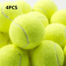 Professional Rubber Tennis Ball, 3 Pieces, High Resilience Tennis Practice Ball For School Club Competition Training Exercises - Multicolor - View 11