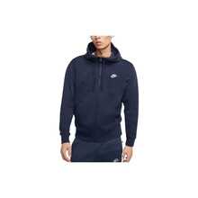 Nike SportswearClubFleece刺繡Logo純色連帽拉鍊外套衛衣男款 - 藍色 - 查看 5