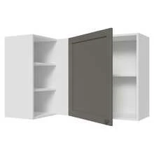 Alacena Gabinete Superior De Esquina Cocina Madesa Vik BG - Blanco y Gris - Ver 9
