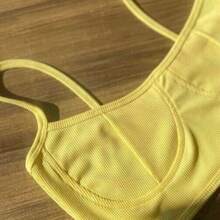 Cropped Half-Cup Top In Colors - Amarillo - Ver 2