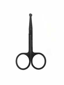 圆头安全鼻毛修剪器，不锈钢材质，男女通用鼻毛耳毛修剪器 - 黑色 - 查看 12