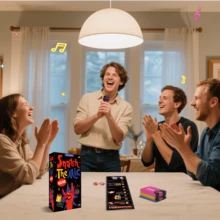 Snatch That Mic Music Card Game, 125PCS Singing Challenge Cards, 2-10 Players Fun Pass The Mic Game, Ideal For Family Karaoke Christmas Birthday Party,Game Gift!Cards Games,Party Games,Friends Games,Board Games - Nhiều màu - Xem 7