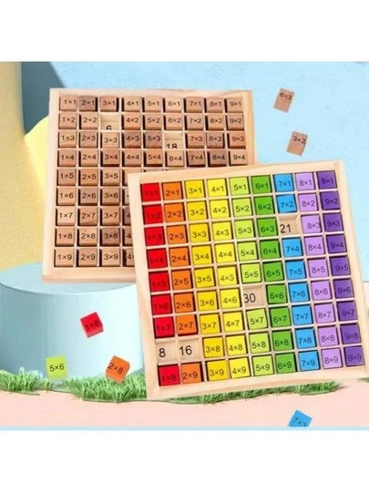 1pc Creative Colorful Multiplication Table, Suitable As Student Math Auxiliary Tool, Multiplication Table For Student Classroom, Student Math Tool