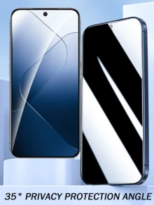 Bộ 5 miếng dán màn hình cường lực cho dòng Redmi, chống nhìn trộm, chống trầy xước, chống vỡ, hiển thị độ nét cao, cảm ứng mượt mà, thiết kế siêu mỏng, bảo vệ riêng tư 35°, vừa khít, dễ lắp đặt, không bọt khí, phụ kiện điện thoại thông minh. - màu đen - Xem 3