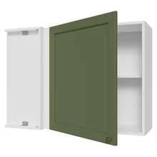 Alacena Gabinete Superior Cocina Madesa Vik 94cm BV - Blanco y Verde - Ver 9