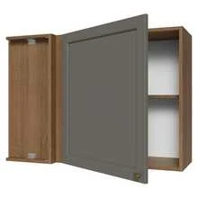 Alacena Gabinete Superior Cocina Madesa Vik 94cm MG - Marrón y Gris - Ver 9