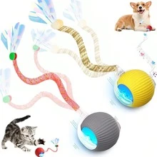 1pc Pet Interactive Gravity Rolling Ball Toy, Automatic Electric Cat Toy, Smart Rolling Ball, Suitable For Kittens, Relieve Boredom - Multicolor - View 12