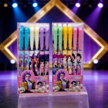 1 Box Random Korean Anime Stationery, Writing Pen, Holiday Gift (Packaging Style Random) - A - View 1