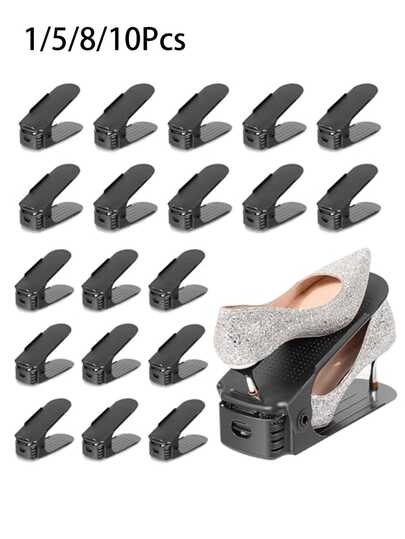 Shoe Rack, Shoe Slots Organizer, Adjustable Shoe Stacker Space Saver, Double Deck Shoe Rack Holder Shoe Stack For Closet Organization,Stable For High Heels And Sneakers, Essential For Tidy And Stylish Storage, Shoe Boxe Stackable, Shoe Boxe Stacking, Shoe Boxe Stacker, Shoe Rack Storage, Space-Saving Shoe Rack, Shoe Storage Cabinet, Shoe Cabinet