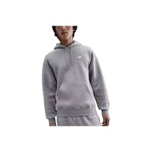 Nike Club 加絨套頭連帽針織保暖衛衣 男款 灰色 - 灰色 - 查看 1