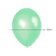 Pack de 100 Globos de Látex Premium 25 cm Ideal para Decoración de San Valentín, Eventos, Fiestas, Arcos y Decoración Profesional - Azul menta - Ver 2