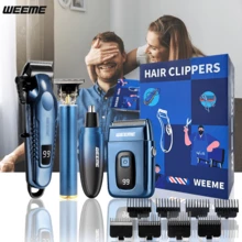 WEEME 4-Piece/3-Piece/2-Piece/1-Piece Multifunctional Hair Styling Set - Blue - View 2