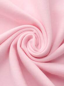 女士休闲T恤，时尚百搭的露肩设计，简约优雅的休闲风格，适合日常穿着，粉色夏季款，印有英文/鱼/鞋图案 - 粉色 - 查看 4