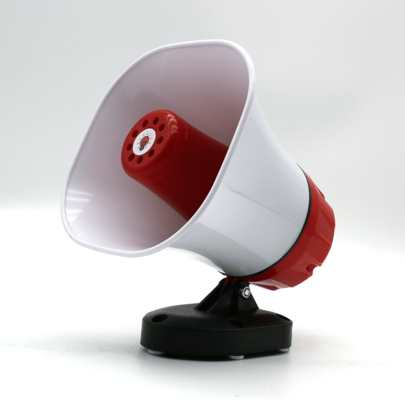 BOSSNEY Trompeta bocina para perifoneo publidifusion,Amplificador magnético para coche de 35 W de alta potencia con Bluetooth/USB/bucle de grabación. Sistema de megafonía para vehículos de emergencia y promoción de vendedores ambulantes.