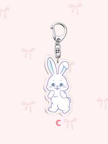 1个Kpop亚克力钥匙扣，钥匙扣配件，新款牛仔钥匙扣，日常包包装饰，包包挂件，挂绳，钥匙链。适合作为礼物送给男朋友、女朋友、家人、医生、护士，也可以用作派对礼物、手机装饰等。 - 彩色 - 查看 5