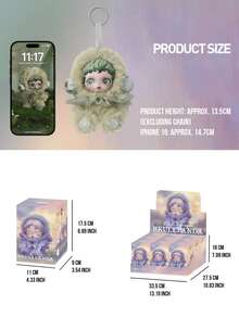 POP MART SKULLPANDA 轻盈编织花园系列盲盒吊坠，包含9款常规款+1款隐藏款，灵感源自自然花园，设计元素包括柚木、花坛和风信子，采用柔软编织纹理，细节精致。隐藏款名为“花园之中”。配有挂环，可挂在背包、手提包或钥匙链上作为装饰。这款艺术吊坠是SKULLPANDA粉丝和盲盒收藏家的理想之选，适合日常佩戴或收藏展示，也是送给女友、男友、伴侣、朋友的理想生日、节日等礼物。 - 彩色 - 查看 5