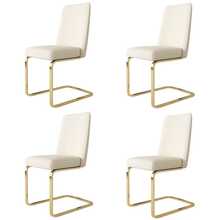 Dining Chairs - Beige + Velvet-1 - View 8
