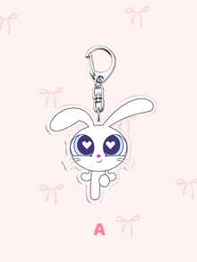 1个Kpop亚克力钥匙扣，钥匙扣配件，新款牛仔钥匙扣，日常包包装饰，包包挂件，挂绳，钥匙链。适合作为礼物送给男朋友、女朋友、家人、医生、护士，也可以用作派对礼物、手机装饰等。 - 彩色 - 查看 3