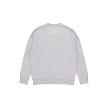 Nike Sportswear Essentials 系列 撞色Logo休閒運動圓領刺繡套頭衛衣 男款 灰色 - 灰色 - 查看 2